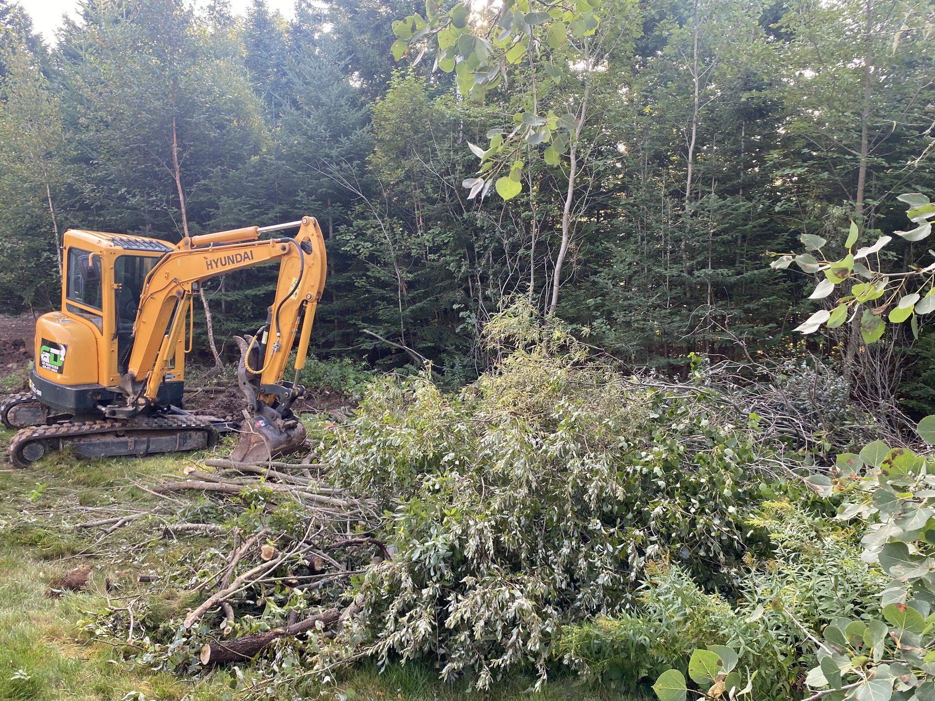 Land clearing excavation New Brunswick — GD Outdoor Services